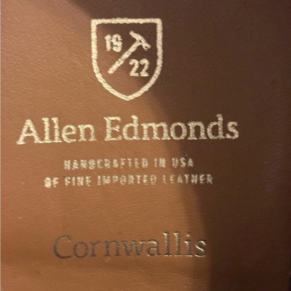 Allen Edmonds 7D Cornwallis Chestnut Brown Oxford Derby Leather Shoes - Picture 16 of 16